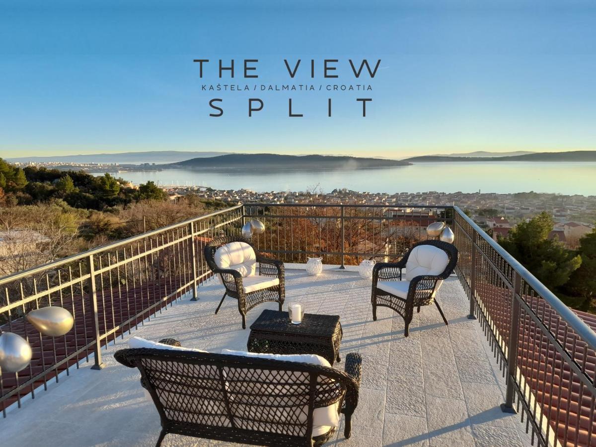 The View Split. Highlight With Roof-Top-Terrace And Pool Kastela Exterior photo